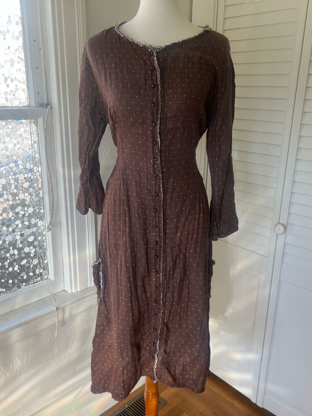 Ivey Abitz Duster in Spring Oak Dot Gauze